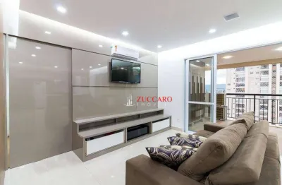 Apartamento com 3 dormitórios à venda, 122 m² por r$ 1.500.000,00 - jardim flor da montanha - guarulhos/sp