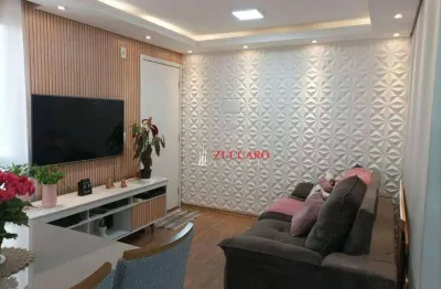 Apartamento com 2 dormitórios à venda, 48 m² por r$ 240.000,00 - jardim ansalca - guarulhos/sp