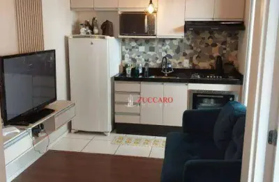 Apartamento com 2 dormitórios com suíte à venda, 45 m² - vila itapegica - guarulhos/sp