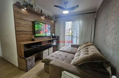 Morada das arvores - apartamento com 3 dormitórios à venda, 65 m² por r$ 350.000 - picanco - guarulhos/sp