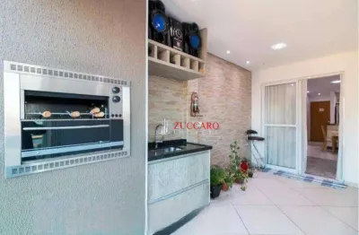 Apartamento com 3 dormitórios à venda, 76 m² por r$ 625.000,00 - vila galvão - guarulhos/sp