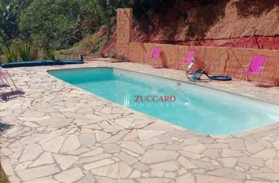 Chácara com 2 dormitórios à venda, 1600 m² por r$ 790.000,00 - luiz fagundes - mairiporã/sp