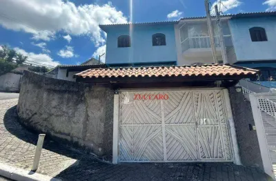 Sobrado com 3 dormitórios para alugar, 163 m² por r$ 3.940,00/mês - jardim santa mena - guarulhos/sp