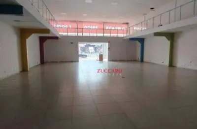 Salão para alugar, 591 m² por r$ 29.113,52/mês - parque renato maia - guarulhos/sp