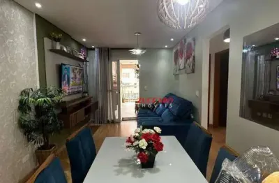 Apartamento com sacada gourmet,, lazer e 2 vagas - Vila Rosalia