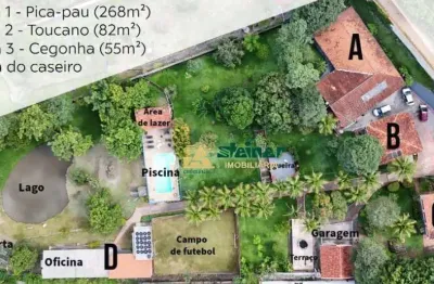 Chácara com 8 dormitórios à venda, 6870000 m² por r$ 2.750.000,00 - jardim estância brasil - atibaia/sp