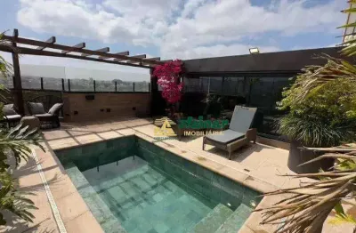 Cobertura com 4 dormitórios à venda, 360 m² por r$ 5.600.000,00 - bosque maia - guarulhos/sp