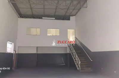Galpão para alugar, 550 m² por r$ 15.500,00/mês - vila itapegica - guarulhos/sp
