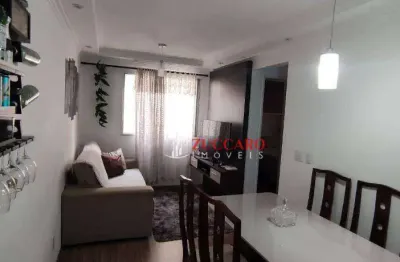 Apartamento com 2 dormitórios para alugar, 45 m² por r$ 1.765,00/mês - jardim adriana - guarulhos/sp
