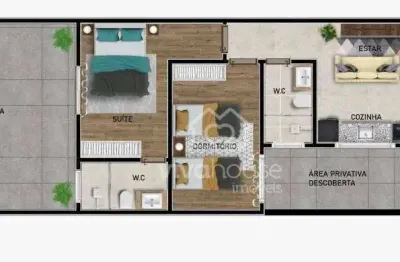 Apartamento com 2 dormitórios à venda, 49 m² por r$ 400.000,00 - jardim santa lídia - mauá/sp