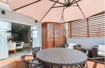 Cobertura com 3 dormitórios à venda, 150 m² por r$ 818.000,00 - parque das nações - santo andré/sp