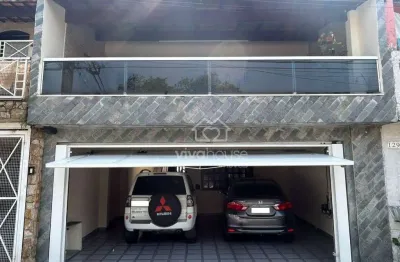 Sobrado com 3 dormitórios à venda, 220 m² por r$ 710.000,00 - vila camilópolis - santo andré/sp