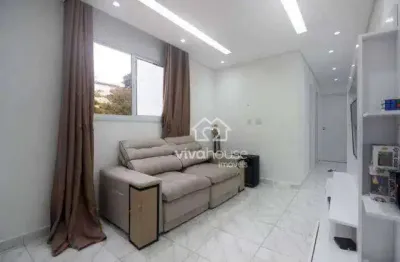 Apartamento com 2 dormitórios à venda, 46 m² por r$ 260.000 - vila bocaina - mauá/sp