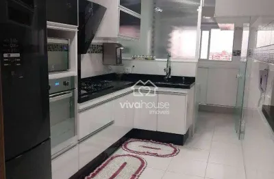 Apartamento com 3 dormitórios à venda, 90 m² por r$ 550.000 - vila guarani - mauá/sp