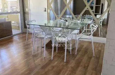 Apartamento com 3 dormitórios para alugar, 128 m² por r$ 6.500,00/mês - centro - santo andré/sp