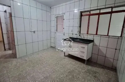 Casa com 2 dormitórios para alugar, 80 m² por r$ 900,00/mês - jardim itapark velho - mauá/sp