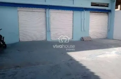 Salão para alugar, 130 m² por r$ 3.000,00/mês - santa luzia - ribeirão pires/sp