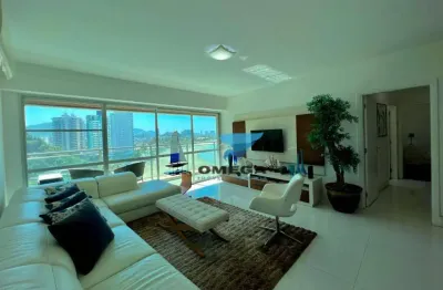 Frente mar reformado - apartamento à venda com varanda e 4 dormitórios, lazer de clube e 2 vagas em praia das pitangueiras.