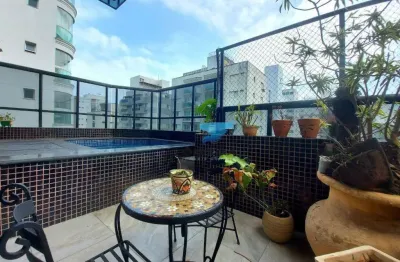 Perto da praia - cobertura de luxo com 5 quartos - lazer privativo - 4 vagas - praia das pitangueiras, guarujá.