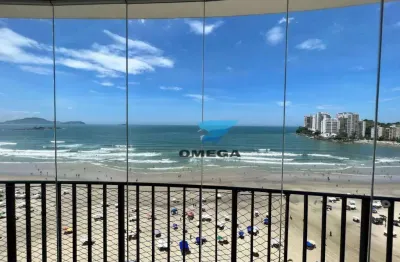 Frente mar - apartamento com 4 quartos - praia das astúrias - guarujá.