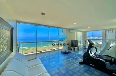 Apartamento de frente para o mar - praia das pitangueiras, guarujá.