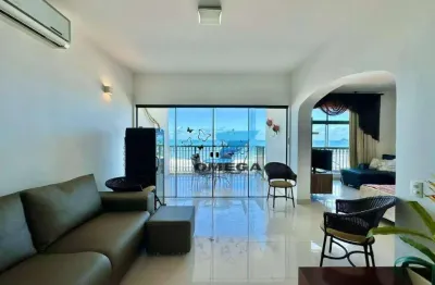 Apartamento com 5 dormitórios à venda de frente para o mar na praia das pitangueiras em guarujá - sp.