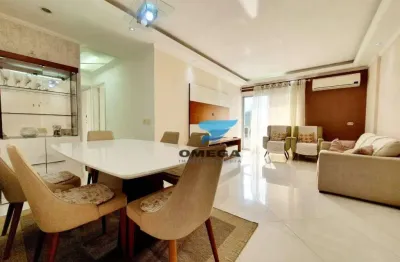 Apartamento reformado com 3 dormitórios à venda, 91 m² por r$ 640.000 - pitangueiras - guarujá/sp