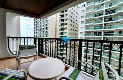 Perto da praia - apartamento com 4 suítes e lazer no calçadão da praia de pitangueiras no guarujá.