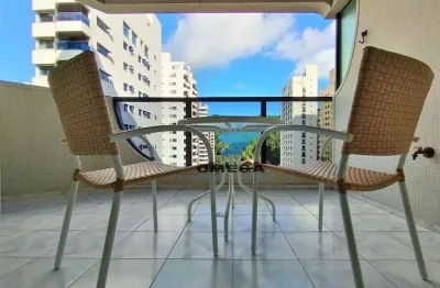 Apartamento com sacada à venda na praia das pitangueiras - guarujá/sp