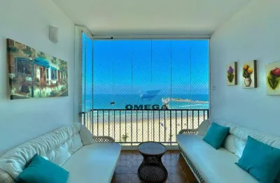 Apartamento frente mar à venda na praia da pitangueiras, 4 dormitórios, lazer, 2 vagas