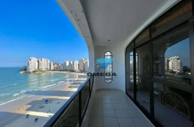 De frente para o mar, apartamento à venda na praia das astúrias em guarujá. com 4 dormitórios e 2 vagas