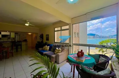 Frente mar - apartamento pé na areia com 3 dormitórios à venda na praia das astúrias - guarujá/sp
