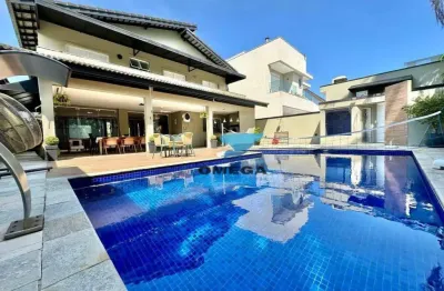 Casa com 5 suítes à venda, condomínio jardim acapulco, guarujá.