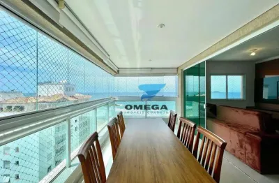 Apartamento com vista mar e reformado à venda pertinho do mar na praia das pitangueiras - guarujá/sp. localização privilegiada