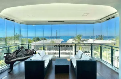 Praia das pitangueiras, guarujá, frente ao mar, 4 dormitórios (1 suíte), sala para 3 ambientes, varanda, 2 vagas