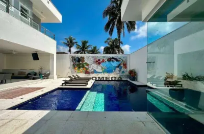 Casa de alto padrão com 6 suítes à venda - jardim acapulco - guarujá/sp. confira !