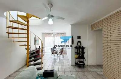 Cobertura duplex à venda na praia das astúrias no guarujá i omega imóveis