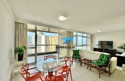 Apartamento vista mar à venda na praia das pitangueiras no guarujá i omega imoveis