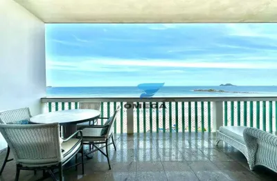 Apartamento reformado frente mar à venda na praia das pitangueiras no guarujá i omega imoveis