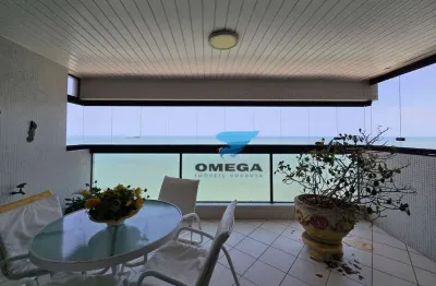 Apartamento reformado vista mar à venda na praia das pitangueiras no guarujá i omega imoveis