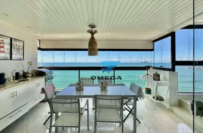 Apartamento beira mar à venda na praia das pitangueiras no guarujá i omega imoveis