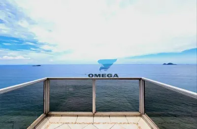 Apartamento com vista mar à venda na praia das pitangueiras no guarujá i omega imoveis