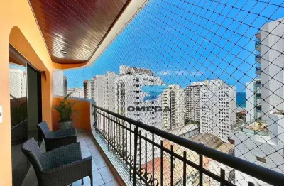 Apartamento com vista mar e reformado à venda pertinho do mar na praia das pitangueiras - guarujá/sp. localização privilegiada!