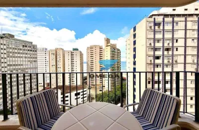 Apartamento com vista mar à venda na praia das pitangueiras no guarujá i omega imoveis
