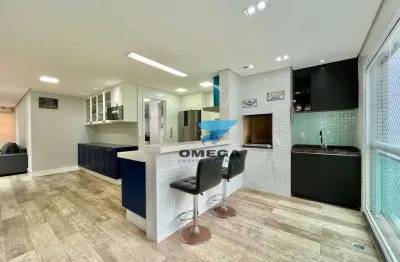 Apartamento com 3 dormitórios à venda, 110 m² por r$ 905.000,00 - pitangueiras - guarujá/sp