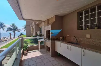 Apartamento frente mar com 4 suítes à venda praia das astúrias - guarujá/sp