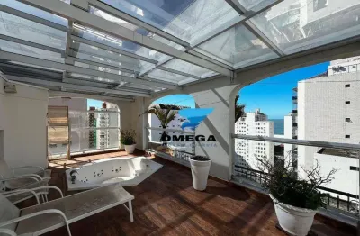 Cobertura duplex com 3 dormitórios à venda - pitangueiras - guarujá/sp