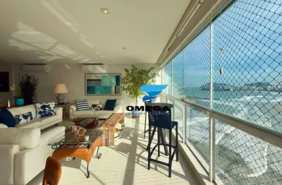 Apartamento beira mar à venda na praia das pitangueiras no guarujá i omega imoveis