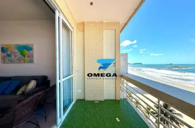 Apartamento beira mar à venda na praia das Pitangueiras no Guarujá I Omega Imoveis