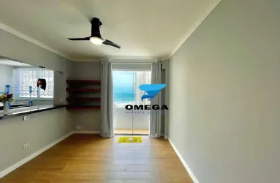 Apartamento com vista para o mar  1 dormitório à venda - pitangueiras - guarujá/sp